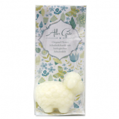 Sheep milk soap sheep 'Lina' 30g in a cellophane "Alles Gute", Classic 