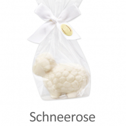 Sheep milk soap sheep Lina 75g, in a cellophane, Christmas rose white 