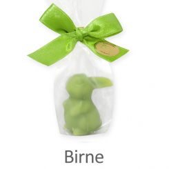 Sheep milk soap rabbit 23g, in a cellophane, Pear 