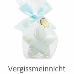 Sheep milk soap starfish 31g, in a cellophane, Forget-me-not 