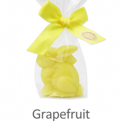 Sheep milk soap rabbit 40g, in a cellophane, Grapefruit 
