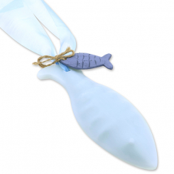 Sheep milk soap hanging fish big 108g, Forget-me-not 