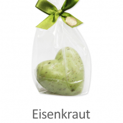 Sheep milk soap heart lucky 150g, in a cellophane, Verbena 