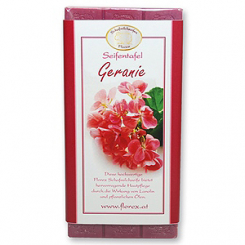 Soap bar 100g in a cellophane, Geranium 