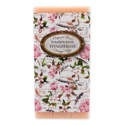 Sheep milk soap bar 100g "Vintage motif 142", Peony 