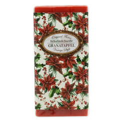 Schafmilchseife Tafel 100g "Vintage-Motiv 213", Granatapfel 