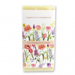 Sheep milk bar of soap 100g 'Blütenzart' with design 12, Classic 