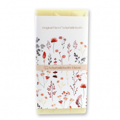 Sheep milk bar of soap 100g 'Blütenzart' with design 2, Classic 