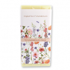 Sheep milk bar of soap 100g 'Blütenzart' with design 4, Classic 