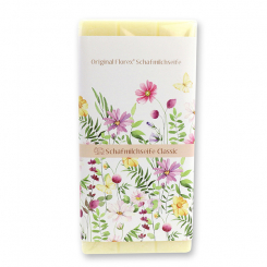 Schafmilchseife Seifentafel 100g 'Blütenzart' mit Motiv 9, Classic 