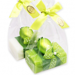 Sheep milk soap 100g decorated with an easter egg in a cellophane, Classic/pear 