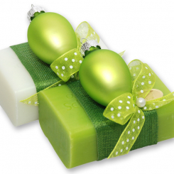 Sheep milk soap 100g decorated with an easter egg, Classic/pear 