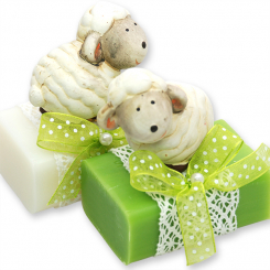 Sheep milk soap 100g, decorated with a sheep, Classic/pear 