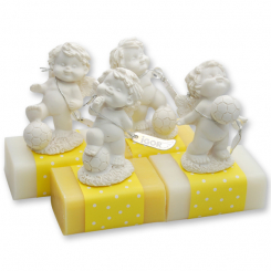 Sheep milk soap 100g decorated with an angel-Igor, Classic/grapefruit 