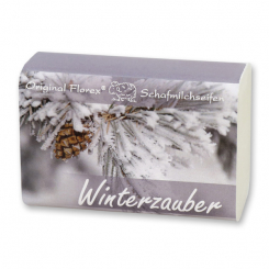 Schafmilchseife eckig 100g "Winterzauber", Classic 