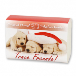 Schafmilchseife eckig 100g "Treue Freunde", Classic 