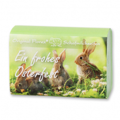 Sheep milk soap 150g "Ein frohes Osterfest", Apple 