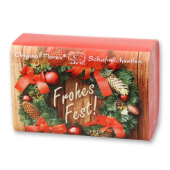 Sheep milk soap 100g "Frohes Fest", Granatapfel 