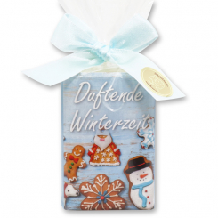 Sheep milk soap 100g in a cellophane bag "Duftende Winterzeit", Classic 