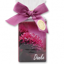 Schafmilchseife eckig 100g in Cello "Danke", Holunder 