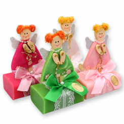 Sheep milk soap 100g decorated with an angel, sorted 