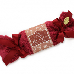 Sheep milk soap 100g in a washcloth "Florentine", Pomegranate 