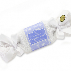 Sheep milk soap 100g in a washcloth "Florentine", Forget-me-not 