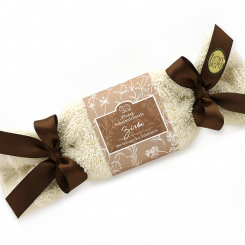 Sheep milk soap 100g in a washcloth "Florentine", Swiss pine 