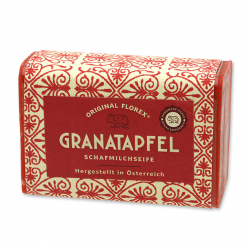 Sheep milk soap 100g, "Handmade Paper" Pomegranate 