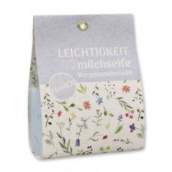 Sheep milk soap 100g in a bag "Leichtigkeit", Forget Me Not 