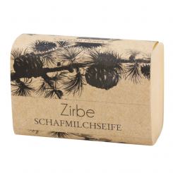 Schafmilchseife eckig 100g "blühendes Erwachen", Zirbe 