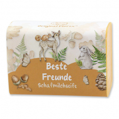 Schafmilchseife eckig 100g "Beste Freunde", Fruchttraum 
