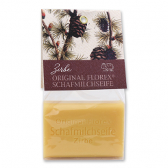 Sheep milk soap 100g in a cellophane bag, Swiss Pine 