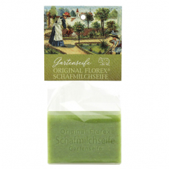 Schafmilchseife eckig 100g in Cello, Gartenseife 