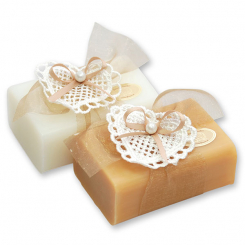 Sheep milk soap 100g decorated with a heart, Classic/quince 
