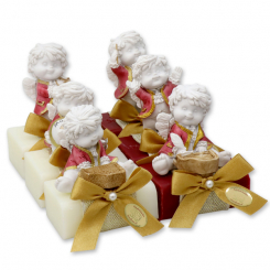 Sheep milk soap 100g decorated with an angel-Igor, Classic/wild berry 