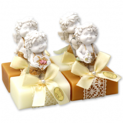 Sheep milk soap 100g decorated with an angel-Igor, Classic/quince 