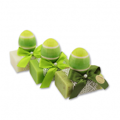 Sheep milk soap 100g decorated with an egg, sorted 