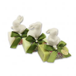 Sheep milk soap 100g decorated with a rabbit, sorted 