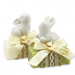 Sheep milk soap 100g decorated with a rabbit, Classic/verbena 