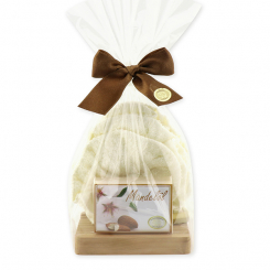 Soap set 3 pieces in a cellophane bag, Almond oil 
