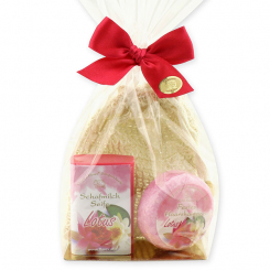 Soap set 3 pieces in a cellophane bag, Lotus 