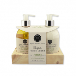Pflegeset Pflanzenölseife 250ml & Bodymilk 250ml, Eisenkraut 