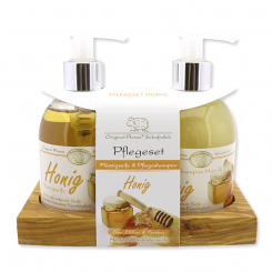 Pflegeset Flüssigseife 250ml & Pflegeshampoo 250ml, Honig 