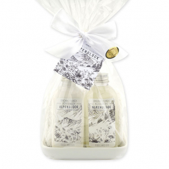 Pflegeset 4-teilig in Cello "Alpenglück", Edelweiß 