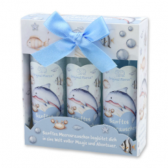 Waschspaß Pflegeset 3-teilig "Sanftes Meeresrauschen", Wolkenbrise 