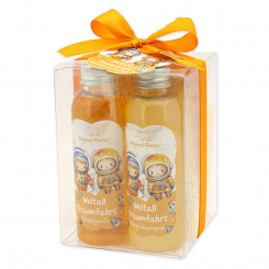 Washing fun care set 4 pieces "Weltall Traumfahrt", Fruit dream 
