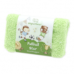 Washcloth "Fußball Star", green 