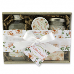 Gift set 4 pieces "Vielen Dank", Schneerose 