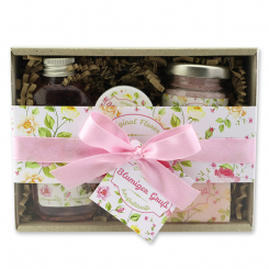 Gift set 4 pieces "Blumiger Gruß", Peony 